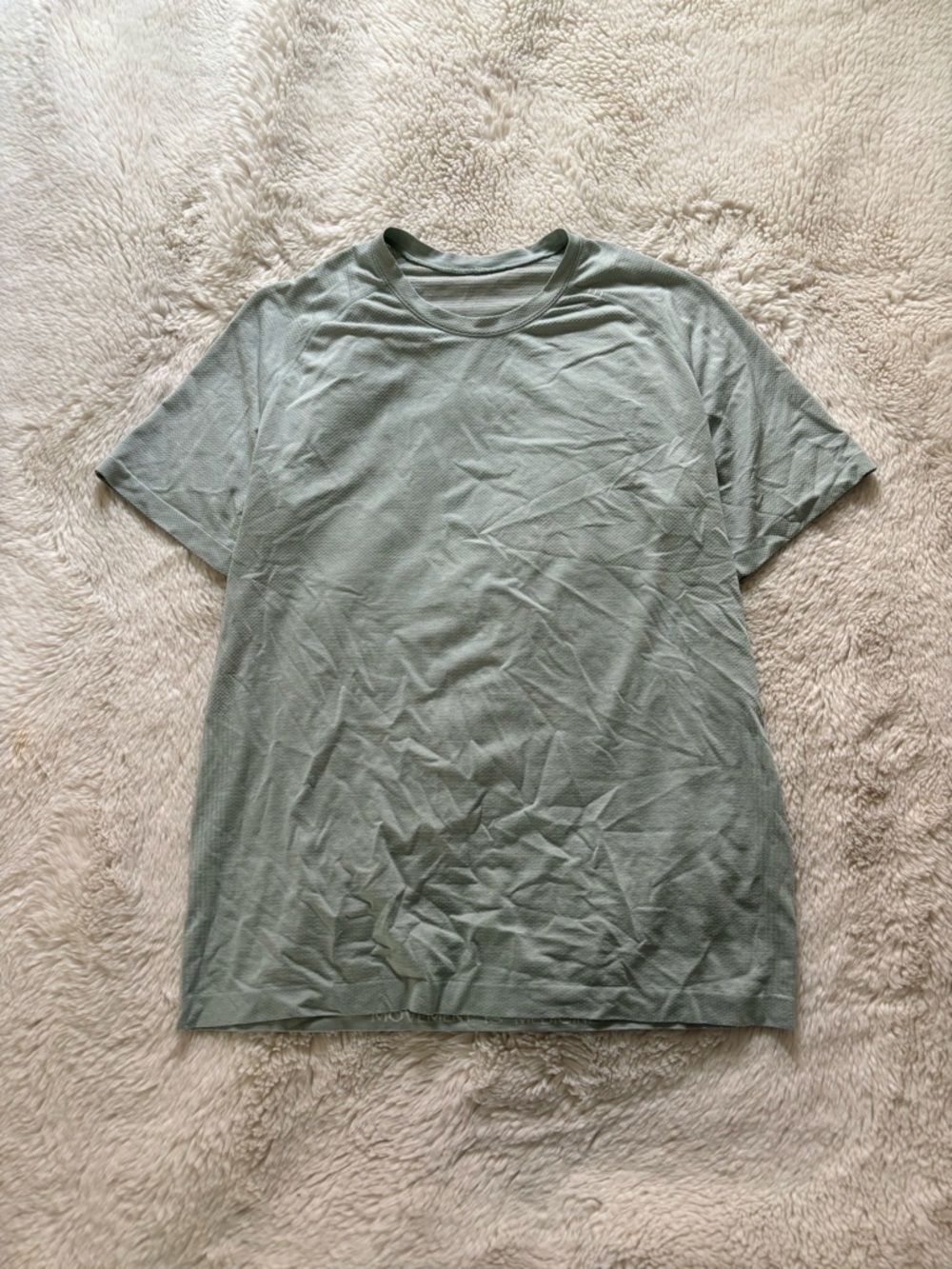 Lululemon Mens Swiftly T-Shirt in Light Sage Blue Size Large